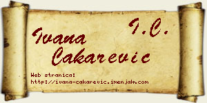 Ivana Čakarević vizit kartica